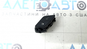 The front left central locking button for a Mercedes C-class W205 15-18 is black and has peeled off.