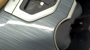 Toyota Camry v50 12-14 USA center console trim with cup holders, gray wood, scratches