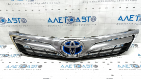 Radiator grill with badge Toyota Camry v50 12-14 hybrid USA LE, swollen chrome, sand, without seal