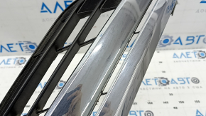 Radiator grill with badge Toyota Camry v50 12-14 hybrid USA LE, swollen chrome, sand, without seal