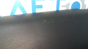 Black rear right door panel for a VW Tiguan 18-20, black leather armrest, plastic insert, with handle, scratches