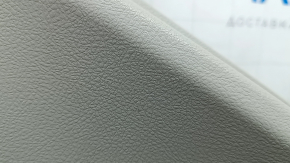 Rear left door trim panel for Toyota Camry v50 12-14 USA, gray with black plastic insert, black rubber armrest, with handle, scratches