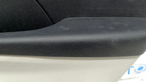 Rear right door trim panel for Toyota Camry v50 12-14 USA, gray with black plastic insert, black rubber armrest, with handle, scratches