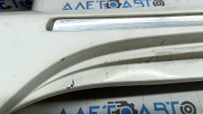Left threshold for Toyota Camry v50 12-14 usa LE XLE with chrome, white, scratches, scuffs, crack, broken mount