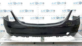 Bare rear bumper Mercedes C-class W205 300 15-21 without parking sensors, black, scratches, dents