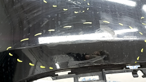Bare rear bumper Mercedes C-class W205 300 15-21 without parking sensors, black, scratches, dents