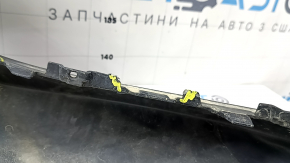 Front bumper, bare, Mercedes C-class W205 300/350e/350h/400 15-18, without parking sensors, black, fake, broken fasteners, scratches, dents, crack