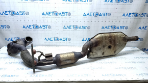 VW Tiguan 18-24 AWD exhaust pipe with catalytic converters and bracket