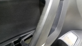 Black front left door panel for a VW Tiguan 18-20, with a buzzer, black leather armrest, leather insert, broken fastener, peeling handle cover