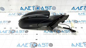 Right side mirror assembly for Mercedes C-class W205 15-18, 8+8+1 pins, turn signal, heated, backlit, BSM, black, scratches