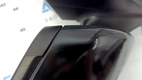 Right side mirror assembly for Mercedes C-class W205 15-18, 8+8+1 pins, turn signal, heated, backlit, BSM, black, scratches