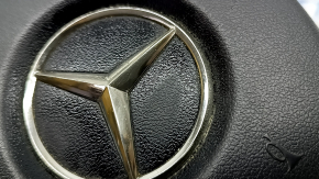 Mercedes C-Class W205 15-18 black, scratched steering wheel airbag
