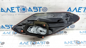 Left headlight Mercedes C-class W205 15-18 halogen, broken glass, cracks, scratches
