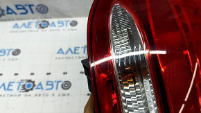 Left headlight Mercedes C-class W205 15-18 halogen, broken glass, cracks, scratches