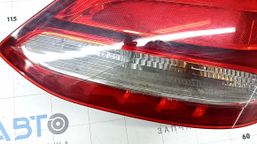 Right headlight Mercedes C-class W205 15-18 halogen, broken glass, cracks, scratches