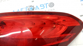 Right headlight Mercedes C-class W205 15-18 halogen, broken glass, cracks, scratches