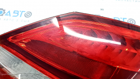 Right headlight Mercedes C-class W205 15-18 halogen, broken glass, cracks, scratches