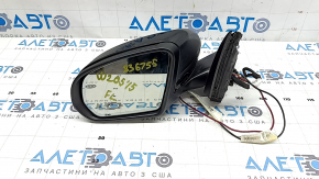 Left side mirror assembly Mercedes C-class W205 15-18 10+8+2 pins, turn signal, heated, with backlight, auto-dimming, BSM, black, scratches, scuffs