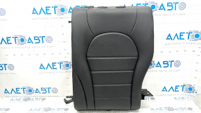 Backrest of the rear row 2 left Mercedes C-class W205 15-18 black leather, with a belt, perforation, scratches, dents