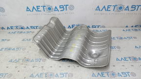 The rear muffler heat shield of a Honda Accord 23-24 is dented.