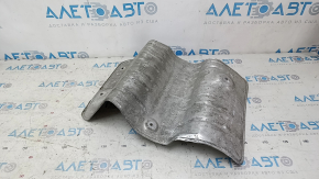 The rear muffler heat shield of a Honda Accord 23-24 is dented.