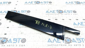 Side door trim, rear left, VW Tiguan 18-24, gloss black, worn
