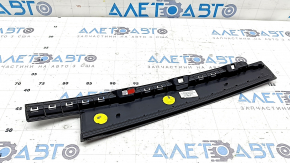 Side door trim, rear left, VW Tiguan 18-24, gloss black, worn