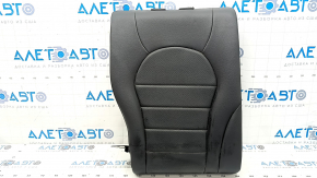 Backrest of the rear row 2 right Mercedes C-class W205 15-18 black leather, perforation, dents, scratches