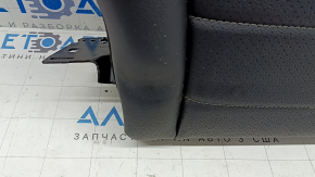 Backrest of the rear row 2 right Mercedes C-class W205 15-18 black leather, perforation, dents, scratches