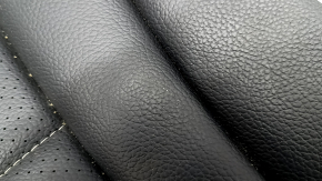 Backrest of the rear row 2 right Mercedes C-class W205 15-18 black leather, perforation, dents, scratches