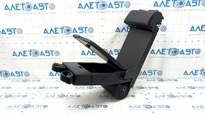 Rear seat backrest, 2nd row, center, Mercedes C-class W205 15-18, black leather, with armrest, scratches, dents