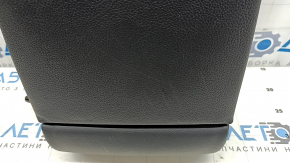 Rear seat backrest, 2nd row, center, Mercedes C-class W205 15-18, black leather, with armrest, scratches, dents
