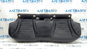 Rear seat cushion, 2nd row, Mercedes C-class W205 15-18, black leather, perforation, dents, scratches