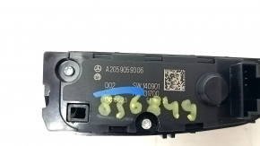 Right center console button block for Mercedes C-class W205 15-21 with monitor disconnect, scratches
