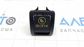 Isofix trim rear left Mercedes C-class W205 15-21 black, yellowed