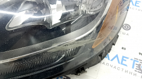 Left front headlight assembly for Mercedes C-class W205 15-18 halogen, with seal, scratches, in paint