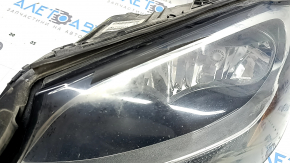 Left front headlight assembly for Mercedes C-class W205 15-18 halogen, with seal, scratches, in paint