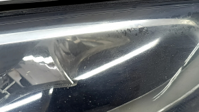 Right front headlight assembly for Mercedes C-class W205 15-18 halogen, with seal, scratches, broken mount, paint