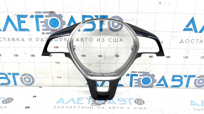 VW Tiguan 18-22 steering wheel trim, glossy black with gray, 2 pieces, scratches