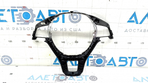 VW Tiguan 18-22 steering wheel trim, glossy black with gray, 2 pieces, scratches