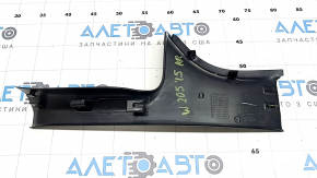 Rear right inner door sill trim for Mercedes C-class W205 15-18, black, scratches, broken fastening