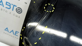 Mercedes C-class W205 15-18 aluminum trunk lid, black 040, dents, bumps, debris under the paint, streaks