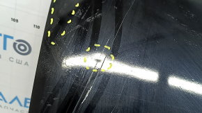 Mercedes C-class W205 15-18 aluminum trunk lid, black 040, dents, bumps, debris under the paint, streaks