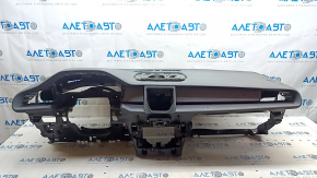Torpedo front panel without AIRBAG Polestar 2 21-25 black, gray fabric inserts