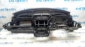 Torpedo front panel without AIRBAG Polestar 2 21-25 black, gray fabric inserts