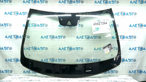 Volvo XC90 16-22 windshield, heated camera area, under the camera and rain sensor, chipped, FUYAO, broken sensor mount