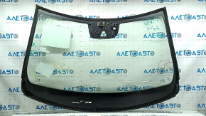 Volvo XC90 16-22 windshield, heated camera area, under the camera and rain sensor, chipped, FUYAO, broken sensor mount