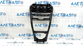 Mercedes C-class W205 15-18 center console trim in dark wood, with deflectors, scratches