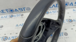 Mercedes C-class W205 15-21 steering wheel with paddle shifters, black leather, peeling, scratches