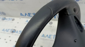 Mercedes C-class W205 15-21 steering wheel with paddle shifters, black leather, peeling, scratches